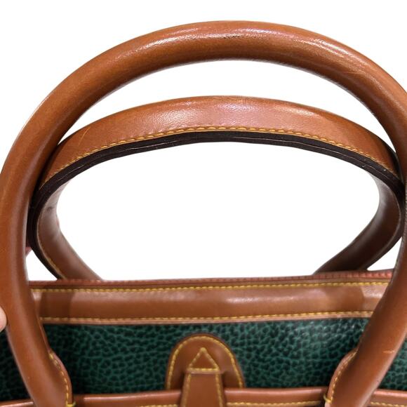 Dooney & Bourke All Weather Pebble Leather Vintage Satchel Handbag Classic - Picture 13 of 15